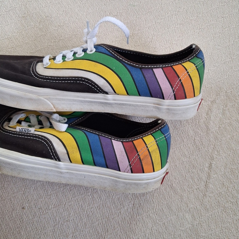 vans refract rainbow sneakers kidcore indie pop retro pride size 10.5 - Picture 4 of 9